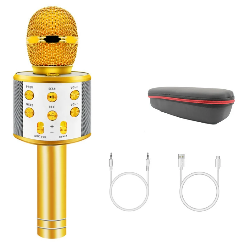 Free Shipping Russia Professional Wireless Karaoke Microphone Speaker Condenser Mic Bluetooth Radio Studio Record Mic PK WS-858
Free Shipping Russia Professional Wireless Karaoke Microphone Speaker Condenser Mic Bluetooth Radio Studio Record Mic PK WS-858