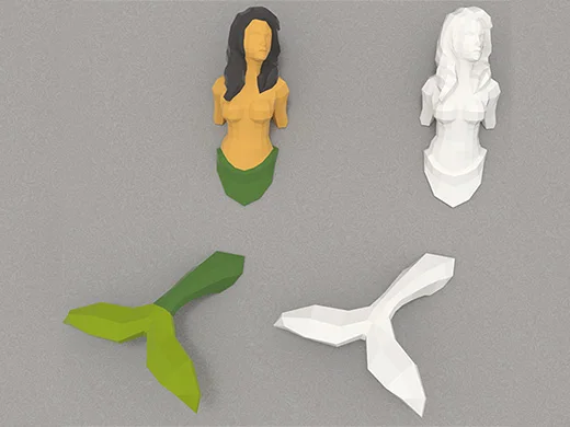 MERMAID 3D Decoration Home Decorations Bedroom DIY Geometric Three-dimensional Paper Model Nordic Wall Hanging Animal
MERMAID 3D Decoration Home Decorations Bedroom DIY Geometric Three-dimensional Paper Model Nordic Wall Hanging Animal
