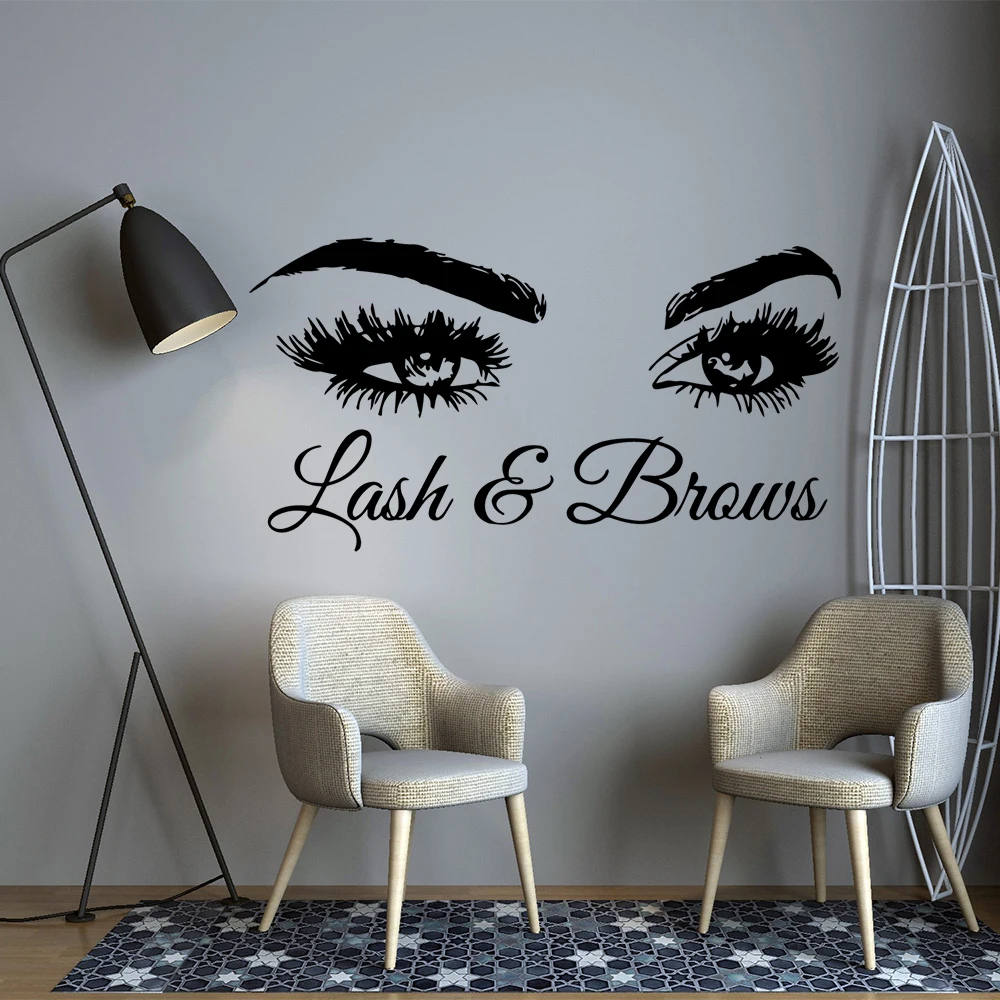 Beauty Salon Eyes Wall Sticker Vinyl Decor Sticker For Bedroom Living Room Lash And Brows Wallsticker Murals
Beauty Salon Eyes Wall Sticker Vinyl Decor Sticker For Bedroom Living Room Lash And Brows Wallsticker Murals