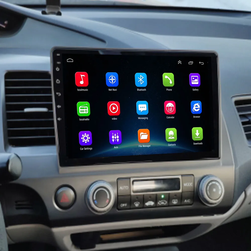 2020 10 1 "Android 0 Автомобильный GPS навигатор 2DIN радио для 2006 2007 2008 2009 2010 2011 Honda Civic 1080P