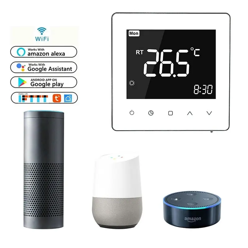 3A/16A WiFi Smart Thermostat LCD Display Touch Screen for Electric Floor Heating Water/Gas Boiler Temperature Remote Controller
3A/16A WiFi Smart Thermostat LCD Display Touch Screen for Electric Floor Heating Water/Gas Boiler Temperature Remote Controller