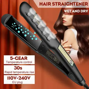 Professional Hair Straightener Curler Ceramic Straightening Iron Curling Iron Flat Iron Styling Tools 5 Gear Temperature
Professional Hair Straightener Curler Ceramic Straightening Iron Curling Iron Flat Iron Styling Tools 5 Gear Temperature