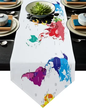 Color World Map Table Runner Wedding Table Decoration Flower Cake Tablecloth Dining Table Decoration for Banquet
Color World Map Table Runner Wedding Table Decoration Flower Cake Tablecloth Dining Table Decoration for Banquet