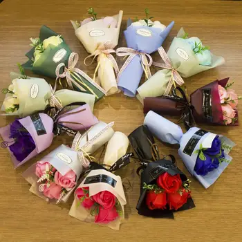 1 Bouquet 3 Heads Artificial Rose Bouquet Hand Holding Soap Flower Valentine Day Gift Classic European Wedding Decor Non-fading
1 Bouquet 3 Heads Artificial Rose Bouquet Hand Holding Soap Flower Valentine Day Gift Classic European Wedding Decor Non-fading