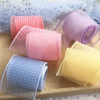 6cm Check Wired Plaid Organza Ribbon 25Meters Handmade Tape DIY Accessories Girl Hair Clips Bow Satin Gauze Voile Piping Webbing
6cm Check Wired Plaid Organza Ribbon 25Meters Handmade Tape DIY Accessories Girl Hair Clips Bow Satin Gauze Voile Piping Webbing