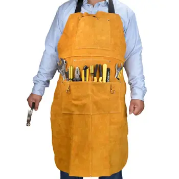 Welding Leather Apron 6 Pockets Heat Flame Resistant for Heavy Duty Work Grind
Welding Leather Apron 6 Pockets Heat Flame Resistant for Heavy Duty Work Grind