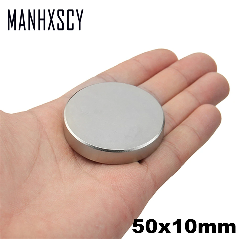 

1pcs Neodymium N35 Dia 50mm X 10mm Strong Magnets Tiny Disc NdFeB Rare Earth For Crafts Models Fridge Sticking magnet 50x10mm