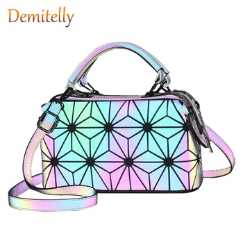 Fashion Luminous Ladies Handbag Hologram Laser Solid Color Folding Geometric Diamond Ladies Shoulder Messenger Bag Handbag Purse
Fashion Luminous Ladies Handbag Hologram Laser Solid Color Folding Geometric Diamond Ladies Shoulder Messenger Bag Handbag Purse