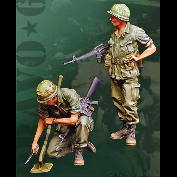 1/35 Scale Unpainted Resin Figure US Mine detection team 2 figures collection figure
1/35 Scale Unpainted Resin Figure US Mine detection team 2 figures collection figure