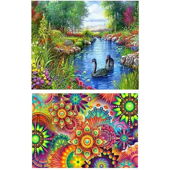 2 Set 5D Diy Diamond Painting Round Diamond Home Decor Gift - Flower Pattern & Black Swan Pattern
2 Set 5D Diy Diamond Painting Round Diamond Home Decor Gift - Flower Pattern & Black Swan Pattern