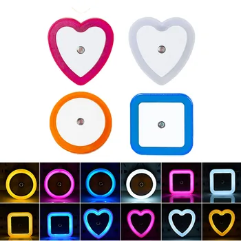 Intelligent LED Induction Night Lamp Automatic Light Sensor Bedroom Light White/Blue/Yellow/Pink US/ EU Plug 110V-220V
Intelligent LED Induction Night Lamp Automatic Light Sensor Bedroom Light White/Blue/Yellow/Pink US/ EU Plug 110V-220V