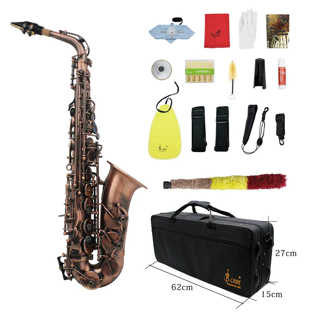 Beginners Alto Saxophone Kit with Mouthpiece Case Reeds Straps Cork Grease Cleaning Cltoh
Beginners Alto Saxophone Kit with Mouthpiece Case Reeds Straps Cork Grease Cleaning Cltoh
