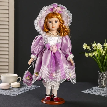 Doll collection ceramics "Vera in a lilac dress with a hat and a handbag" 40 cm 3624536
Doll collection ceramics "Vera in a lilac dress with a hat and a handbag" 40 cm 3624536
