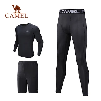 CAMEL Men Fitness Running Suits 3Pieces Quick Dry Gym Winter Long Sleeve Legging Jogging Compression 2019
CAMEL Men Fitness Running Suits 3Pieces Quick Dry Gym Winter Long Sleeve Legging Jogging Compression 2019
