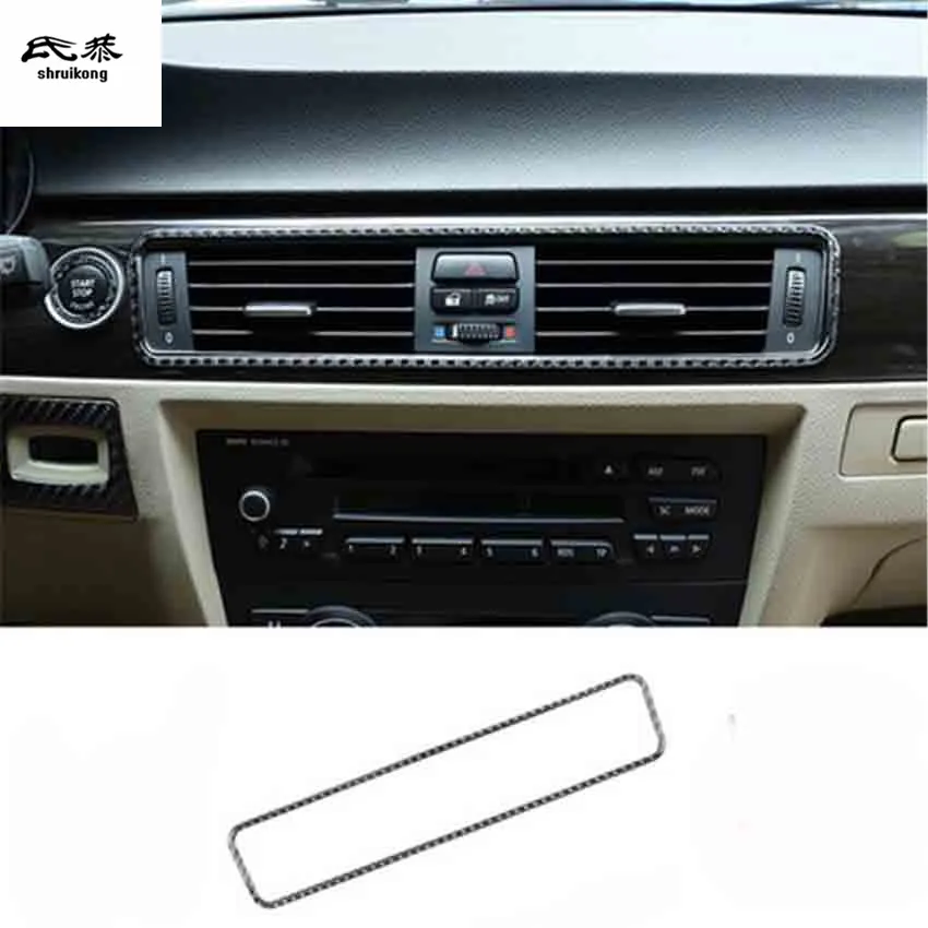 1pc Epoxy glue real carbon fiber Central control air conditioning outlet decoration cover for 2005-2012 BMW E90 E92
1pc Epoxy glue real carbon fiber Central control air conditioning outlet decoration cover for 2005-2012 BMW E90 E92