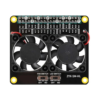 LED Light GPIO Extension Board Dual Cooling Fans for Raspberry Pi 4B/3B+ Dropshipping
LED Light GPIO Extension Board Dual Cooling Fans for Raspberry Pi 4B/3B+ Dropshipping