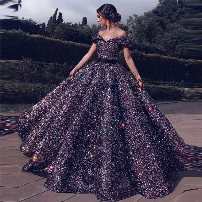 PEORCHID Robe Dubai Soiree Colorful Sequin Evening Dresses Long Luxury Off Shoulder Vestido formal Princess Prom Gowns 0192
PEORCHID Robe Dubai Soiree Colorful Sequin Evening Dresses Long Luxury Off Shoulder Vestido formal Princess Prom Gowns 0192