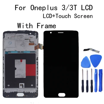 5.5" AMOLED For Oneplus 3 3T LCD display + Touch screen sensor assembly replacement A3010 A3000 A3003 mobile phone repair parts
5.5" AMOLED For Oneplus 3 3T LCD display + Touch screen sensor assembly replacement A3010 A3000 A3003 mobile phone repair parts