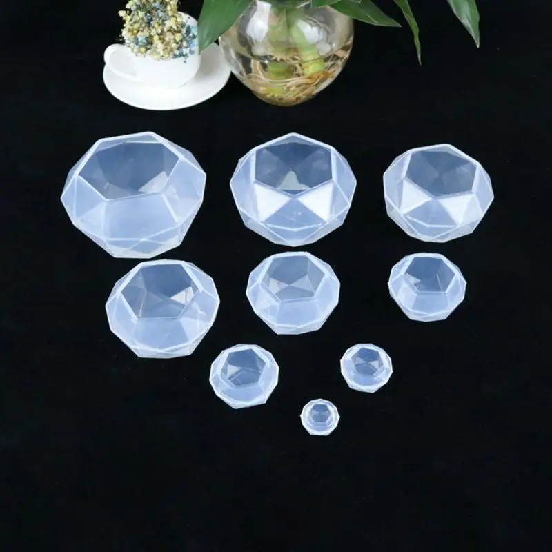 Кристаллическая эпоксидная смола форма алмазная подвеска литье ручная работа DIY