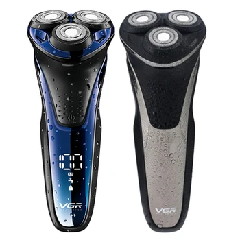 VGR V-306 Electric Shaver 3 Cutter Head Rotary Cutter Shaving LCD Display USB Rechargeable Wash Hair Trimmer Men
VGR V-306 Electric Shaver 3 Cutter Head Rotary Cutter Shaving LCD Display USB Rechargeable Wash Hair Trimmer Men
