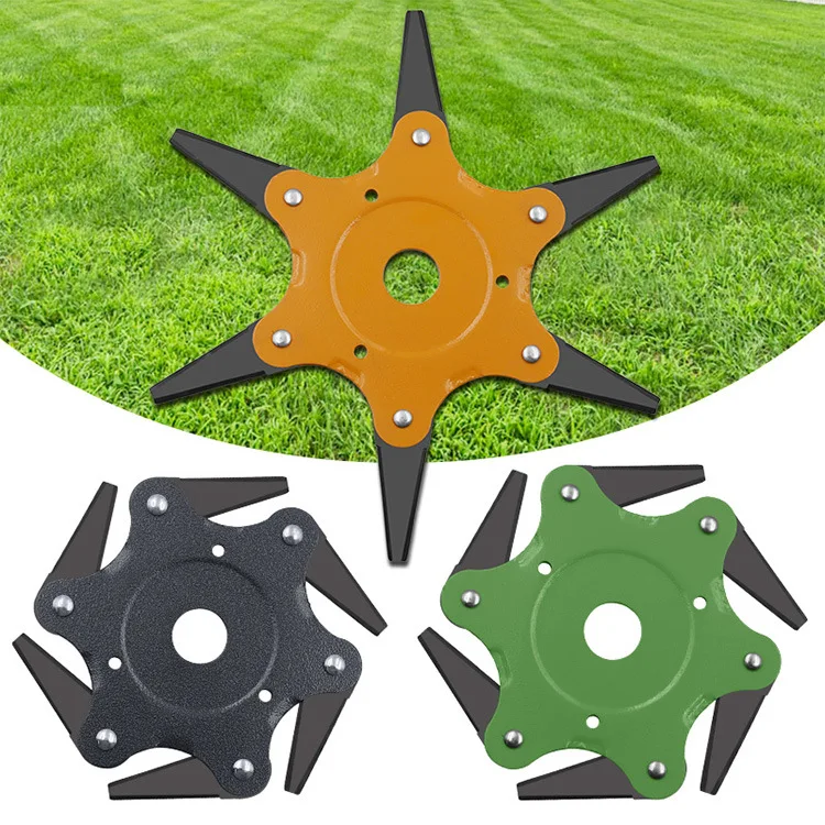 Generic Universal 6 Blades Trimmer Head For Lawn Mower Garden Tool