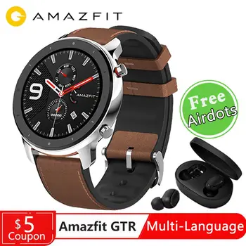 Amazfit GTR Smart Watch 47mm GPS Men 5ATM Waterproof 24 Days Battery Smart Watch For Android and IOS, Global Version
Amazfit GTR Smart Watch 47mm GPS Men 5ATM Waterproof 24 Days Battery Smart Watch For Android and IOS, Global Version