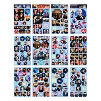 12 Sheets EXO Sticker Adhesive Paper Flake Sticker Stationery Stickers For Fans Gift
12 Sheets EXO Sticker Adhesive Paper Flake Sticker Stationery Stickers For Fans Gift