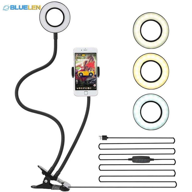 Selfie Ring Light Stand Long Arm Table Cell Phone Holder BrackeLED Circle 360° Rotating for Live Stream Makeup YouTube Video
Selfie Ring Light Stand Long Arm Table Cell Phone Holder BrackeLED Circle 360° Rotating for Live Stream Makeup YouTube Video