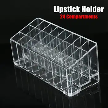 24 Compartments Acrylic Lip Gloss Holder Lipstick Display Holder Cosmetic Organizer Makeup Display Storage Case
24 Compartments Acrylic Lip Gloss Holder Lipstick Display Holder Cosmetic Organizer Makeup Display Storage Case