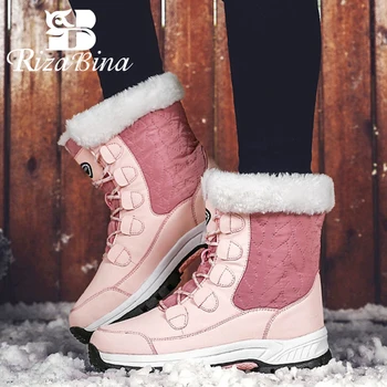 RIZABINA Size 36-42 Women Snow Boots Round Toe Flat Heel Lace Up Plush Fur Warm Shoes Outdoor Casual Fashion Ladies Footwear
RIZABINA Size 36-42 Women Snow Boots Round Toe Flat Heel Lace Up Plush Fur Warm Shoes Outdoor Casual Fashion Ladies Footwear