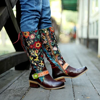 Iliyah Retro Printed Flower Cowgirl Boots Women Shoes Woman Genuine Leather Mid-calf Boots Winter Bohemian Botas Mujer
Iliyah Retro Printed Flower Cowgirl Boots Women Shoes Woman Genuine Leather Mid-calf Boots Winter Bohemian Botas Mujer