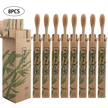 8pcs Travel Bamboo Toothbrushes Soft Bristle Oral Care eco-friendly wood Tooth Brush with case wholesale logo customized
8pcs Travel Bamboo Toothbrushes Soft Bristle Oral Care eco-friendly wood Tooth Brush with case wholesale logo customized