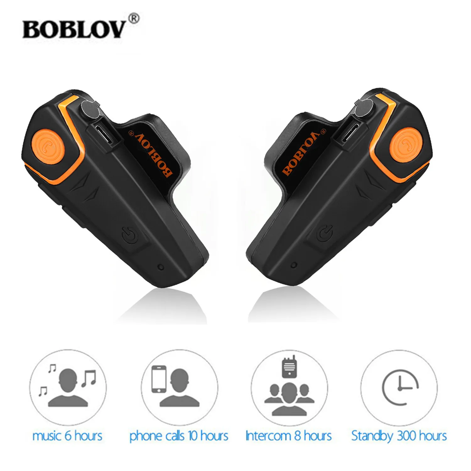 2 Pcs BOBLOV BT-S2 1000m Motorcycle Helmet Intercom Headset Handsfree Moto Bluetooth BT Interphone Waterproof FM MP3 Type-C
2 Pcs BOBLOV BT-S2 1000m Motorcycle Helmet Intercom Headset Handsfree Moto Bluetooth BT Interphone Waterproof FM MP3 Type-C