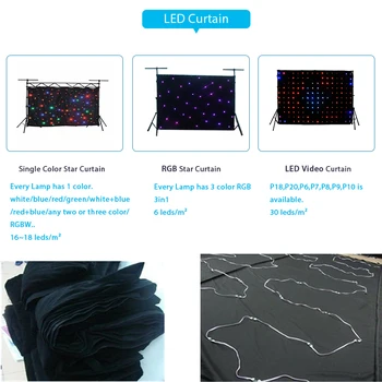 Stage Background Curtain 3x4M RGBW mixing LED Stage Backdrop,LED Star Cloth DMX control LED Curtain wall for Wedding Decoration
Stage Background Curtain 3x4M RGBW mixing LED Stage Backdrop,LED Star Cloth DMX control LED Curtain wall for Wedding Decoration