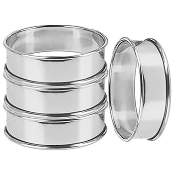 6Pcs Circular Stainless Steel Tart Ring Bottom Tower Pie Cake Mould Baking ToolsHeat-Resistant Cake Mousse Ring
6Pcs Circular Stainless Steel Tart Ring Bottom Tower Pie Cake Mould Baking ToolsHeat-Resistant Cake Mousse Ring