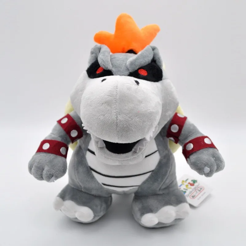 New Super Mario Bros Kuba Dragon Plush Toys King Queen Kuba Bowser Dragon Dry Bone Dark Bowser Koopa Dragon Stuffed Dolls (3)