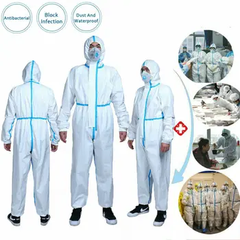 Safety Clothing Medical Surgical Disposable Overall Hazmat Protection Clothing Safety Suit STOCK Fast Shipping
Safety Clothing Medical Surgical Disposable Overall Hazmat Protection Clothing Safety Suit STOCK Fast Shipping