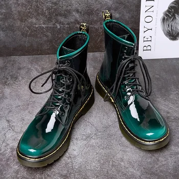 couple british vintage classic unisex women patent leather boots martens shoes woman lover ankle boots autumn winter snow boots
couple british vintage classic unisex women patent leather boots martens shoes woman lover ankle boots autumn winter snow boots