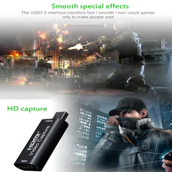 Mini 4K 1080P HDMI To USB 2.0 Video Capture Card Game Recording Box for Computer Youtube OBS Etc. Live Streaming Broadcast
Mini 4K 1080P HDMI To USB 2.0 Video Capture Card Game Recording Box for Computer Youtube OBS Etc. Live Streaming Broadcast