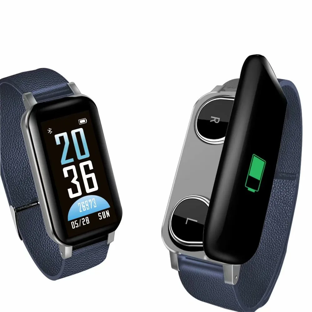 0.96"TFT Color Screen TWS Binaural Bluetooth Smartband Headphone Two-In-one Smart Band Heart Rate Monitor Smart Wristband
0.96"TFT Color Screen TWS Binaural Bluetooth Smartband Headphone Two-In-one Smart Band Heart Rate Monitor Smart Wristband