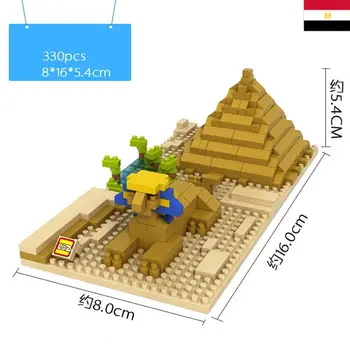 World famous architecture micro diamond block Sphinx and Khufu Pyramid Egypt model nanobrick toys collection building bricks
World famous architecture micro diamond block Sphinx and Khufu Pyramid Egypt model nanobrick toys collection building bricks