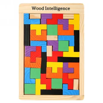 Wooden Tetris Jigsaw Jigsaw Geometric Colorful Jigsaw Puzzle Early Learning Child Intelligence Puzzle Child Adult Leisure Toy 
Wooden Tetris Jigsaw Jigsaw Geometric Colorful Jigsaw Puzzle Early Learning Child Intelligence Puzzle Child Adult Leisure Toy