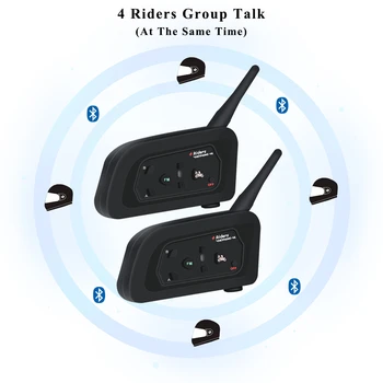 2 Set Vnetphone V4 Bluetooth Motorcycle Helmet Headset Wireless Intercom Interphone System for 4 Riders Talking at The Same Time
2 Set Vnetphone V4 Bluetooth Motorcycle Helmet Headset Wireless Intercom Interphone System for 4 Riders Talking at The Same Time