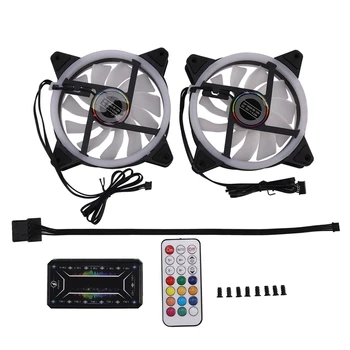 Computer PC Case Fan RGB Adjust LED Fan Quiet Remote Computer Cooler Cooling RGB Case Fans (2PCS+1 Controller)
Computer PC Case Fan RGB Adjust LED Fan Quiet Remote Computer Cooler Cooling RGB Case Fans (2PCS+1 Controller)