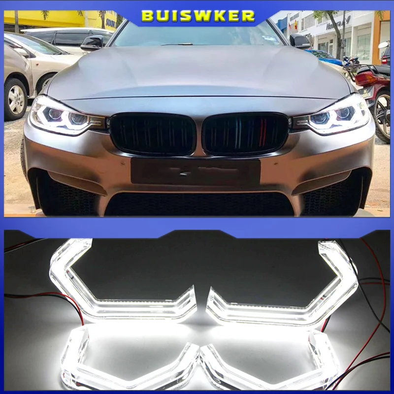 Набор светодиодных прозрачных глаз ангела для BMW X3 E83 F25 X5 E70 F15 F85 X6 E71 E72 Z4 E85 E86 E89, 4 шт.
Набор светодиодных прозрачных глаз ангела для BMW X3 E83 F25 X5 E70 F15 F85 X6 E71 E72 Z4 E85 E86 E89, 4 шт.