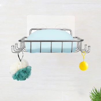 Bathroom Storage Holder Adhesive Bar With Hook Soap Dish Kitchen Sink For Shower Wall Mounted Hotel Punch Free Restaurant Home 
Bathroom Storage Holder Adhesive Bar With Hook Soap Dish Kitchen Sink For Shower Wall Mounted Hotel Punch Free Restaurant Home