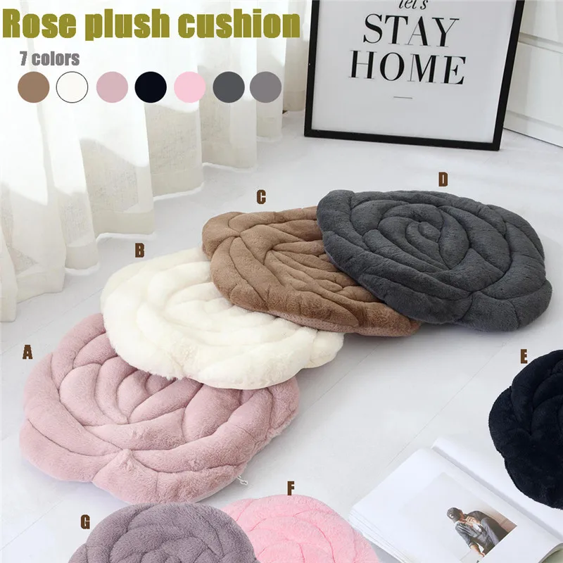 Plush Simple Rose Plush Cushion Japanese-style Chair Cushion Anti-skid Bay Window Cushion Dining Chair Cushion Futon 45X45CM @D
Plush Simple Rose Plush Cushion Japanese-style Chair Cushion Anti-skid Bay Window Cushion Dining Chair Cushion Futon 45X45CM @D