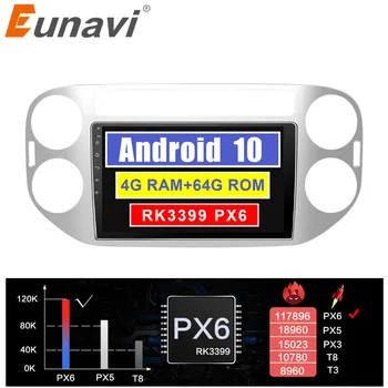 

Eunavi 2 DIN Car Radio Audio 4G 64GB Android GPS For Volkswagen VW Tiguan 1 NF 2006-2016 Multimedia Video Player Navigation DSP