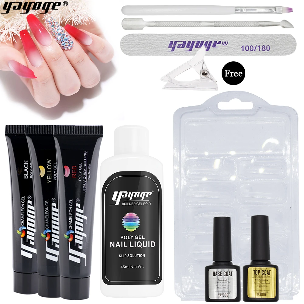 Yayoge 15ml Nail Builder Gel Of Temperature Change Poly Gel Kits For Nails Extension Hybrid Varnish Nail Polish For Manicure Art
Yayoge 15ml Nail Builder Gel Of Temperature Change Poly Gel Kits For Nails Extension Hybrid Varnish Nail Polish For Manicure Art