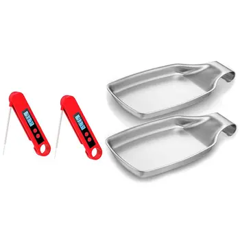 Digital Instant Read Meat Ultra Fast Food ,Cooking Thermocouple Thermometer with Folding Probe with Spoon Rest Set of 2
Digital Instant Read Meat Ultra Fast Food ,Cooking Thermocouple Thermometer with Folding Probe with Spoon Rest Set of 2